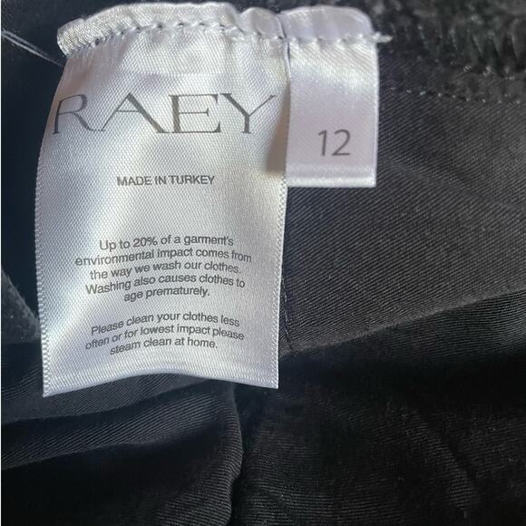 RAEY Split Back Black Denim Straight Maxi Skirt UK Size 12/ US 8 - Picture 8 of 11